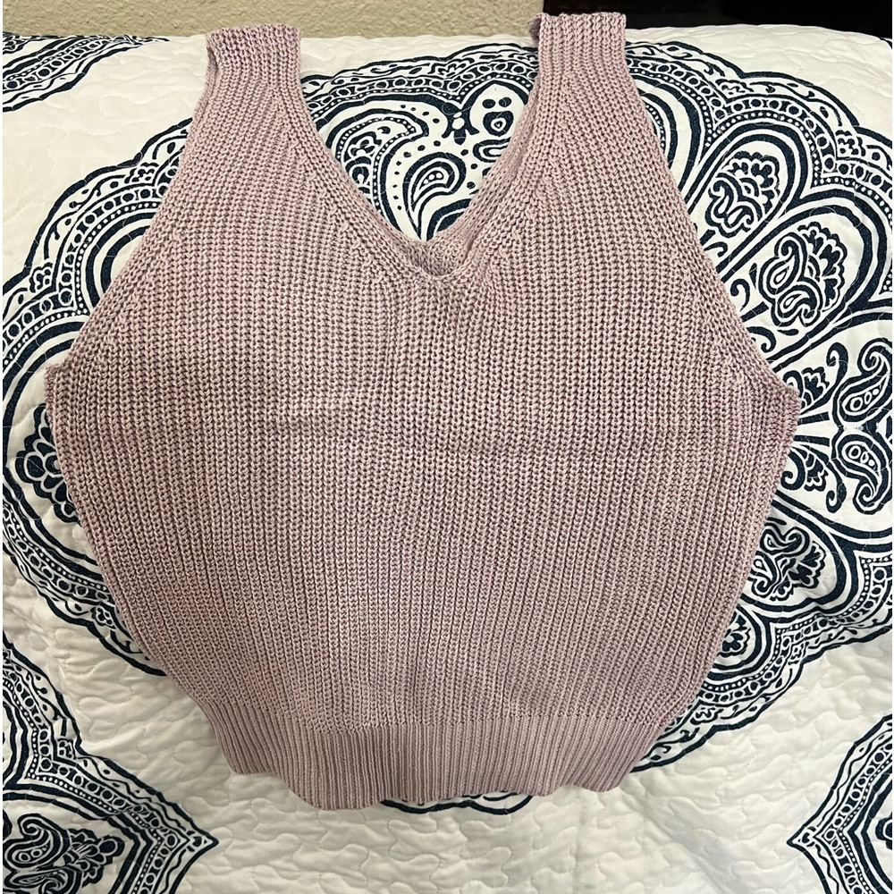 Pink lily sweater top